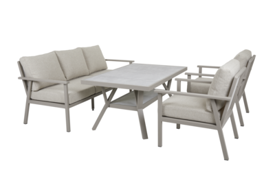 Samvaro table salon Khaki/sable