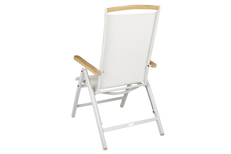 Andy fauteuil avec dossier réglable Light Grey/Off-White