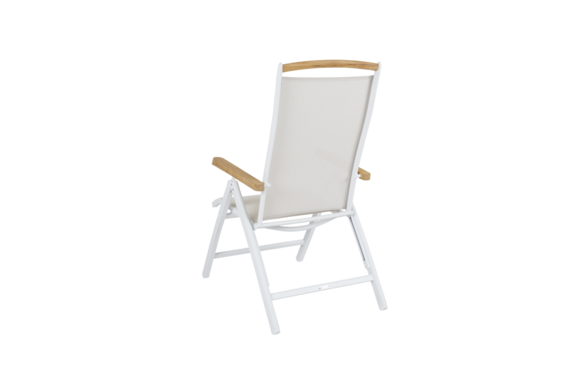 Andy fauteuil avec dossier réglable Blanc/blanc