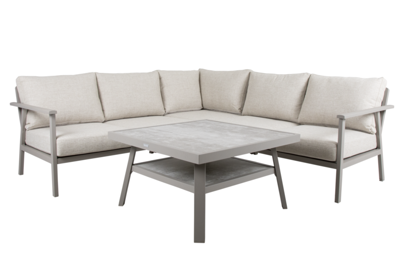 Samvaro table salon Khaki/sable