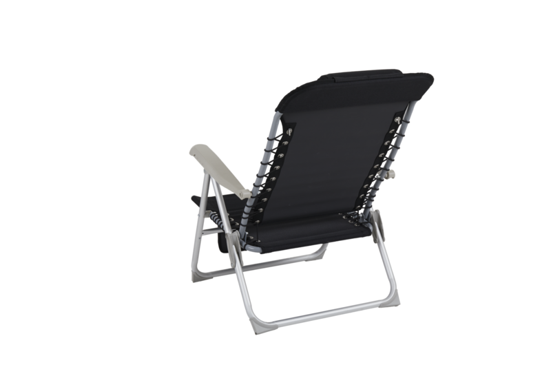 Ulrika chaise de plage Noir