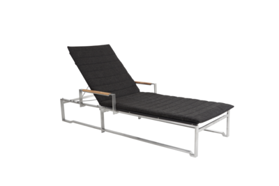 Gotland chaise longue Gris/noir