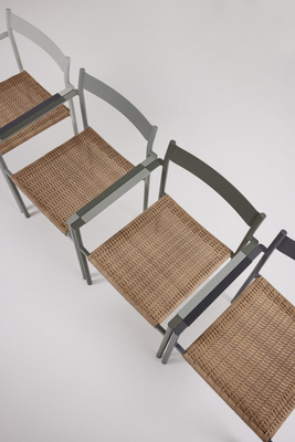 DK chaise de table Dusty Green/Natur