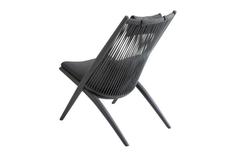 Chiavari fauteuil Anthracite/gris