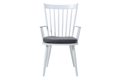 Alvena fauteuil Blanc/gris