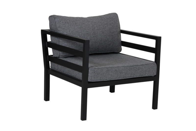 Weldon fauteuil Noir/gris