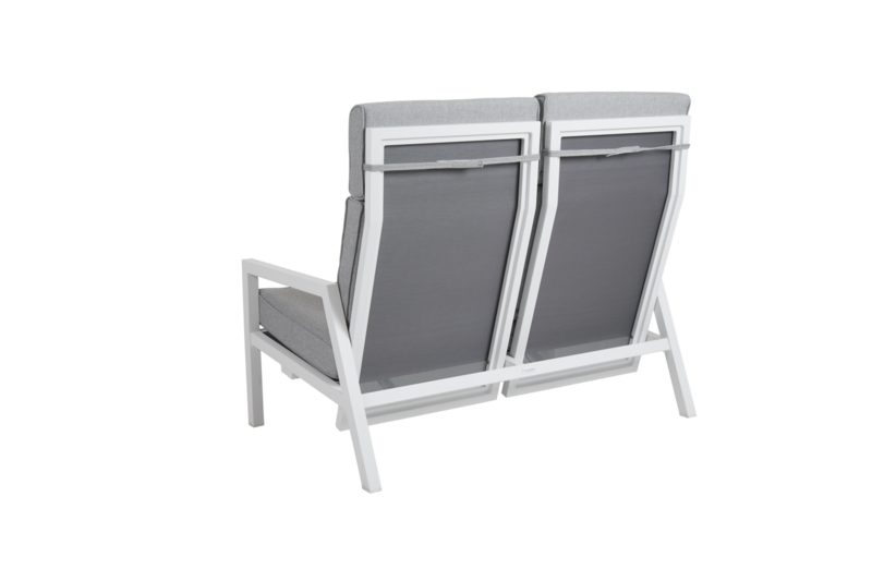 Belfort Canapé 2 places Blanc/Pearl grey