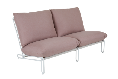 Blixt assise Blanc/Dusty pink