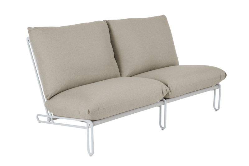 Blixt fauteuil Blanc/Cley beige