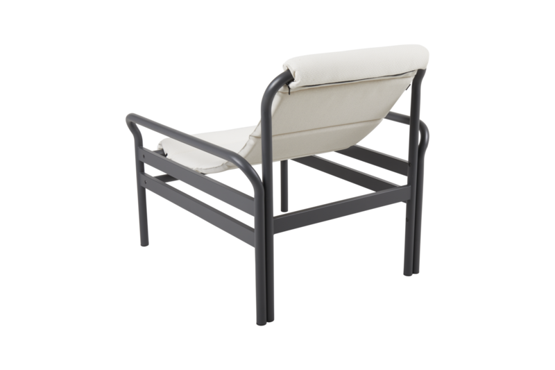 Sling fauteuil Anthracite/Vanilla White