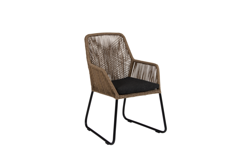 Midway fauteuil Couleur naturelle/noir