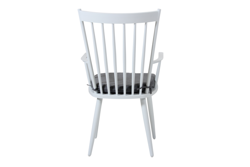 Alvena fauteuil Blanc/gris