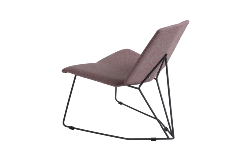 Pollux fauteuil Pink/Anthracite