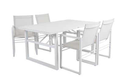 Vevi chaise de table Blanc/blanc