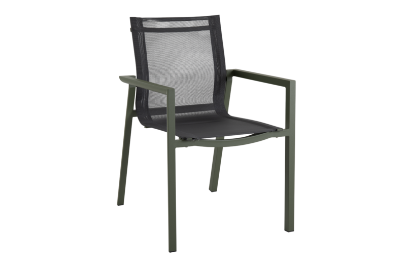 Delia fauteuil Moss green/gris