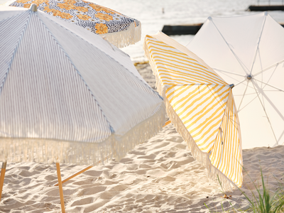 Gatsby parasol Natural/Yellow-White