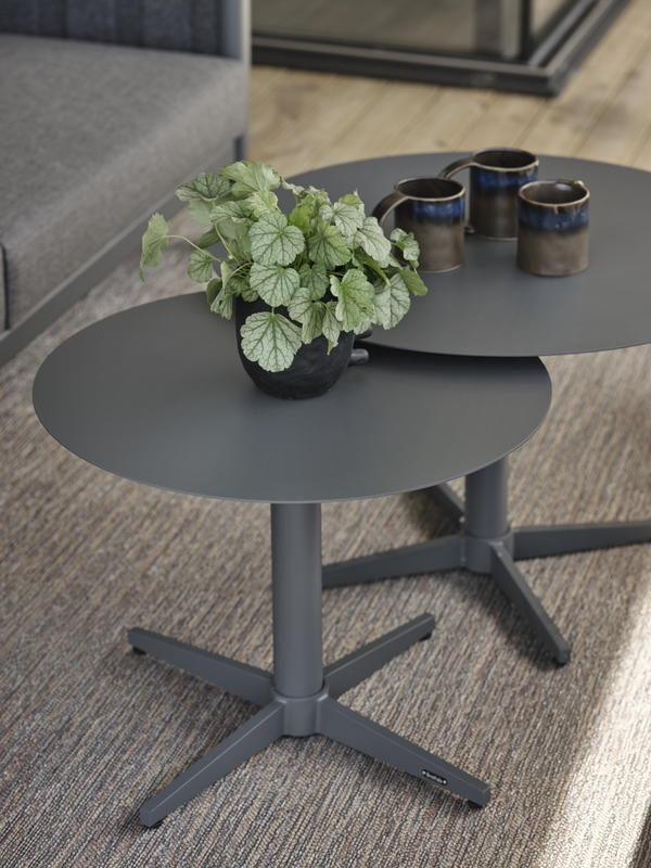 Mill table salon Anthracite/noir