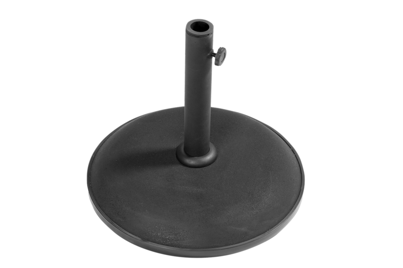 Brage pied de parasol, 50 kg Noir