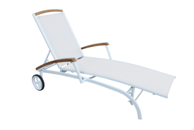 Andy chaise longue Blanc