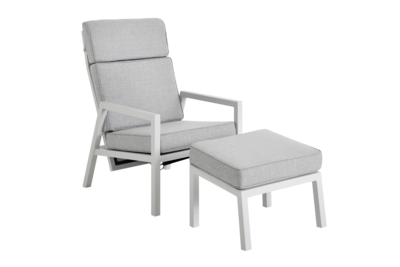 Belfort fauteuil avec dossier réglable Blanc