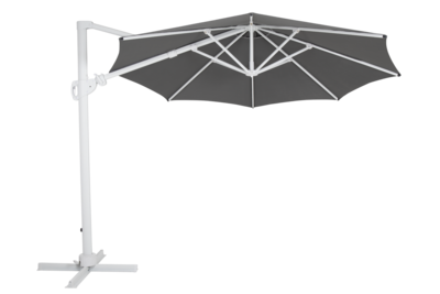 Varallo parasol sans pied Blanc/gris