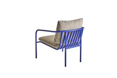 Bendt fauteuil Indigo Blue/Teddy Beige