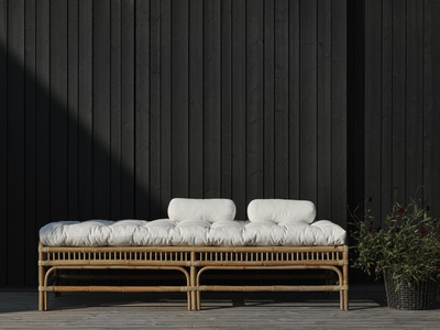 Vallda daybed Couleur naturelle/blanc