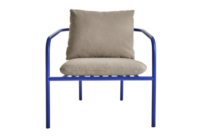 Bendt fauteuil Indigo Blue/Teddy Beige