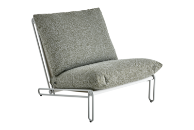 Blixt fauteuil lounge Light Grey/Teddy Verde