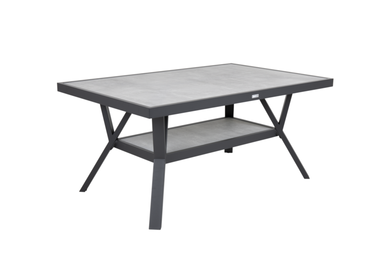 Samvaro table salon Anthracite/gris