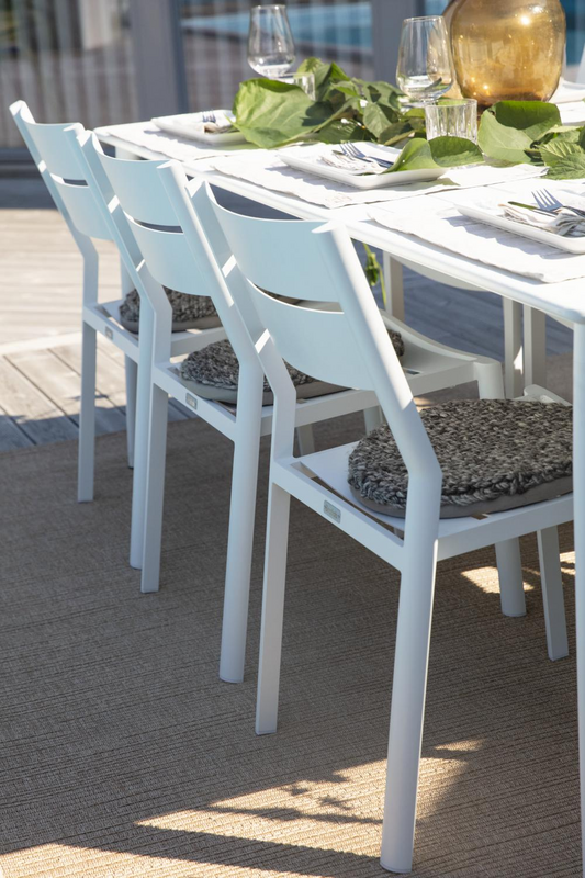 Delia chaise de table Blanc