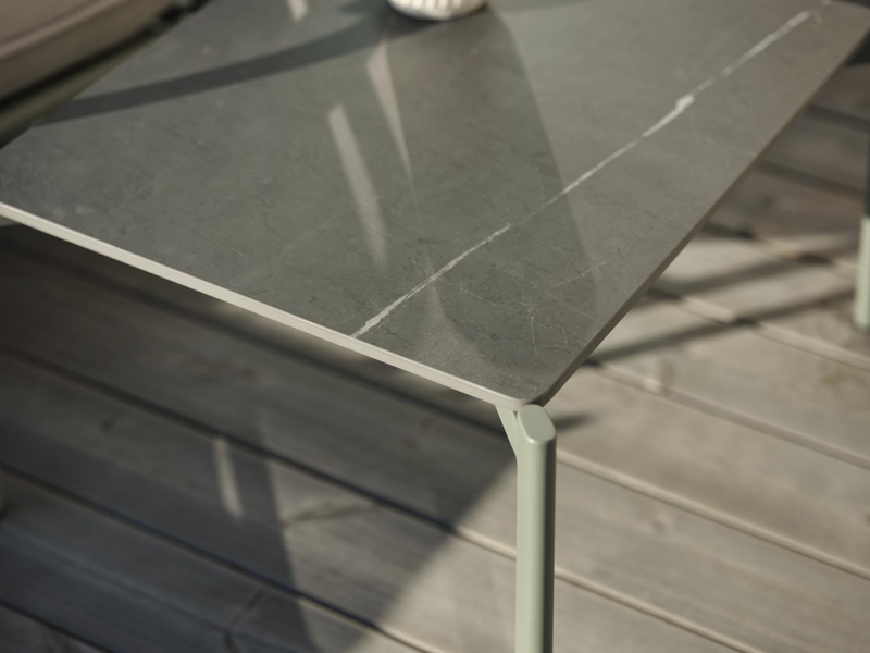 Hallavara table salon Dusty Green/gris