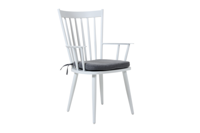 Alvena fauteuil Blanc/gris