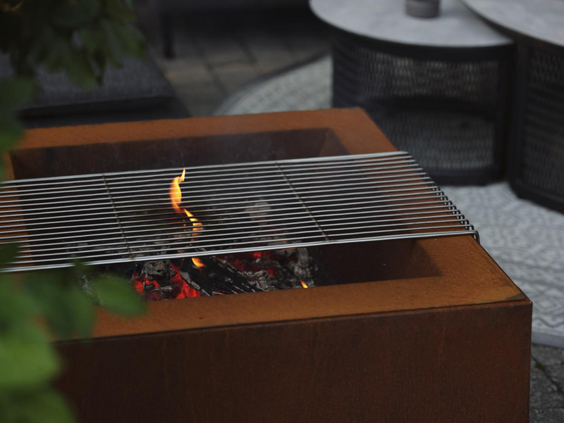 Kummin grill insert Corten