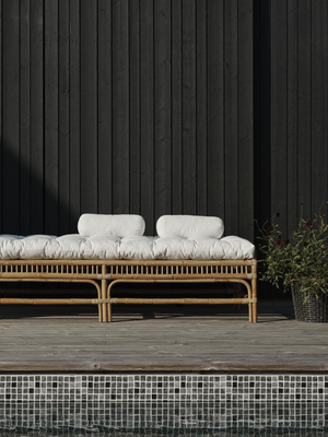 Vallda daybed Couleur naturelle/blanc