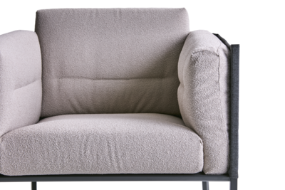 Delux fauteuil Black/Teddy Beige