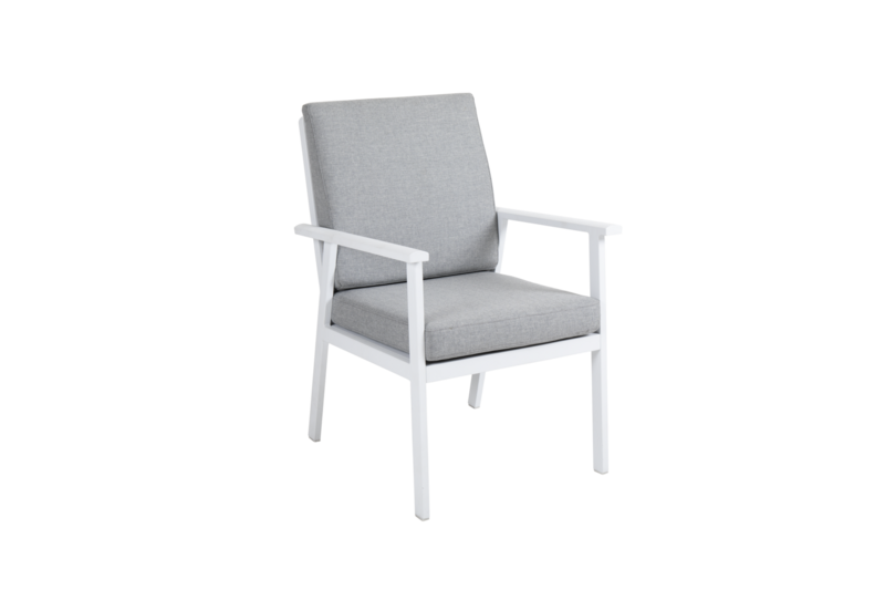 Samvaro fauteuil Blanc/Pearl grey