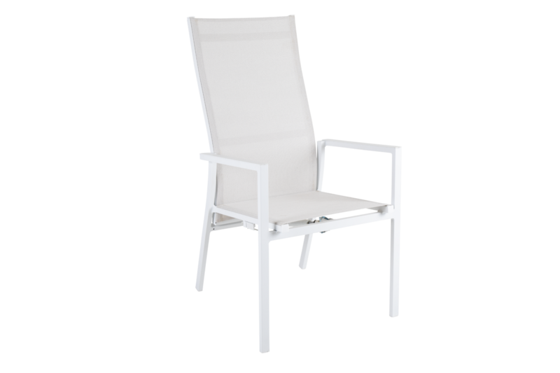 Avanti fauteuil avec dossier réglable Blanc/blanc