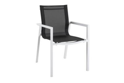 Delia fauteuil Blanc/gris