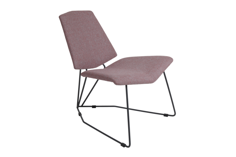 Pollux fauteuil Pink/Anthracite