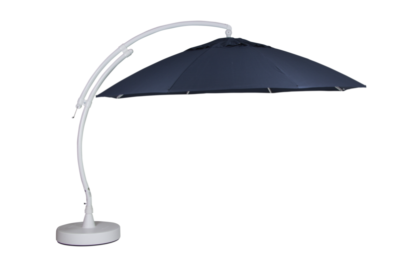 Easy Sun parasol sans pied Blanc/bleu