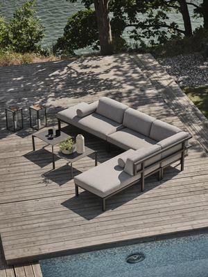 Gonesse salon de jardin Anthracite/gris