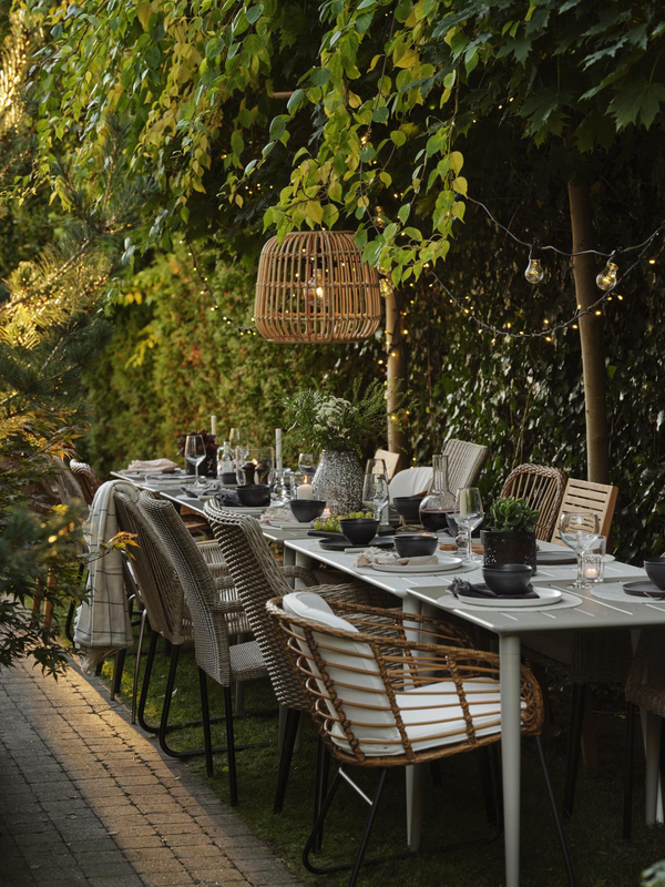 Nimes table à manger Blanc