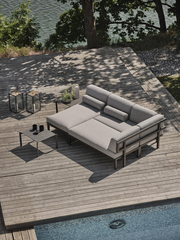 Gonesse salon de jardin Anthracite/gris