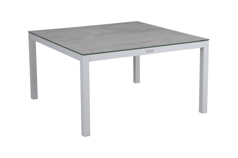 Belfort table salon Blanc/gris