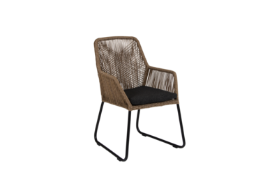 Midway fauteuil Couleur naturelle/noir