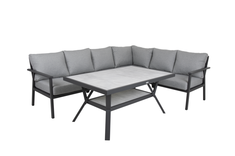 Samvaro table salon Anthracite/gris