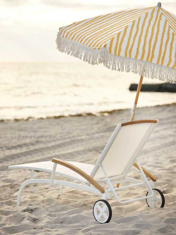 Gatsby parasol Natural/Yellow-White