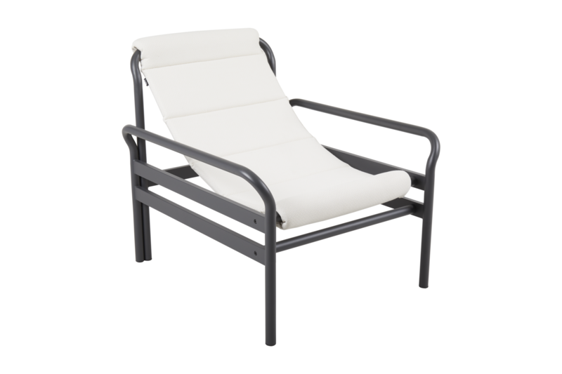 Sling fauteuil Anthracite/Vanilla White