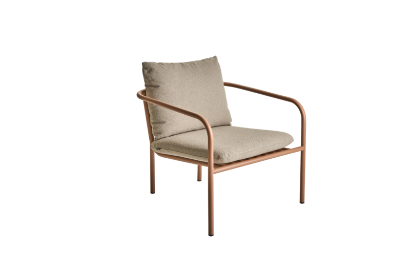 Bendt fauteuil Peach/Teddy Beige